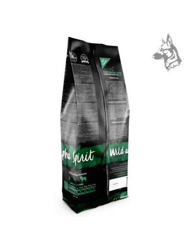 Bolsa de pienso Alpha Spirit Free Range Duck, una fórmula premium con carne de pato de corral, diseñada para una nutrición equil 2