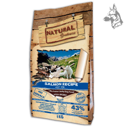 Saco de pienso Natural Greatness Salmon Recipe Mini de 6 kg, alimento hipoalergénico sin cereales para perros adultos de razas p