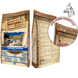 Saco de pienso Natural Greatness Salmon Recipe Mini de 6 kg, alimento hipoalergénico sin cereales para perros adultos de razas p 2