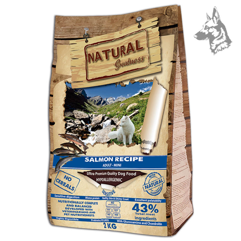 Natural Greatness Pienso Natural de Salmón Para Perros Mini