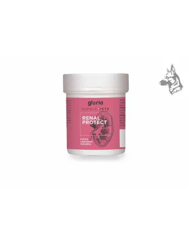 Bote de Gloria Supple Pets Renal Protect – Suplemento en polvo para el cuidado renal de perros y gatos. Fórmula natural con Cyna