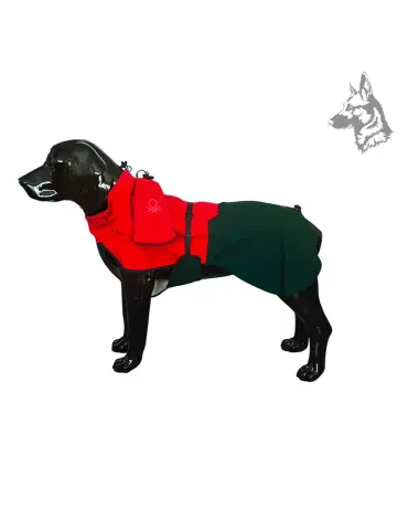 Chubasquero para perros Benetton en color rojo y negro – Impermeable, ajustable y transpirable, fabricado con materiales resiste 2