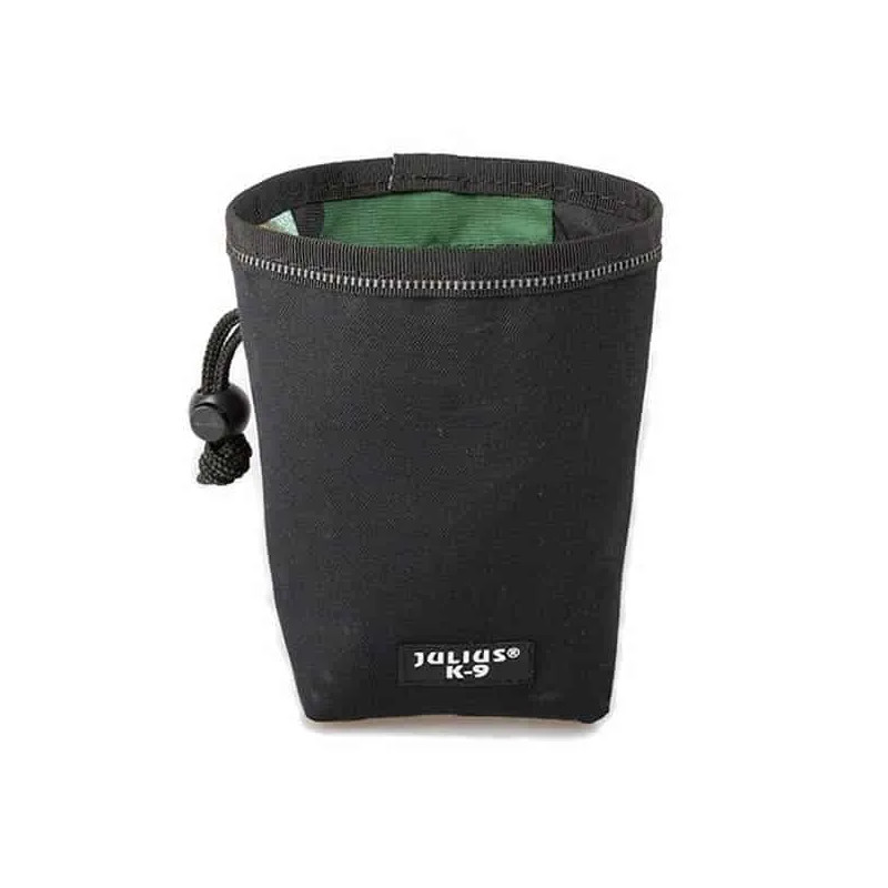 Bolsa porta premios Julius K9 con clip y cordón ajustable – Práctica bolsa de recompensas para perros, perfecta para sesiones de