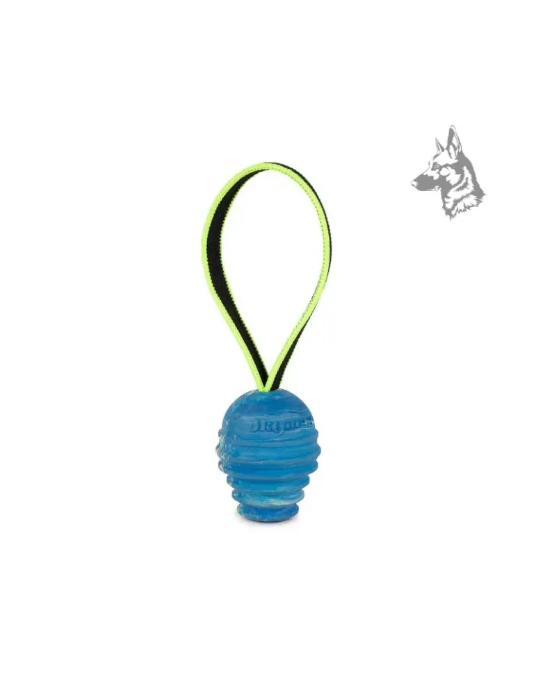 Pelota Julius-K9 Duoplay en tamaño pequeño, diseñada para la máxima diversión y resistencia, perfecta para juegos de lanzamiento