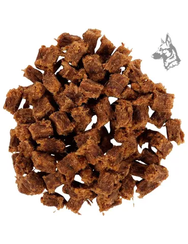 Flamingo Natural Deer Cubes – Bocaditos naturales de carne de cérvido deshidratada, sin cereales y sin azúcares añadidos. Ideale