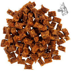 Cubos de carne de pato para perros - Snacks naturales sin cereales, alto contenido en proteínas y sabor irresistible para perros