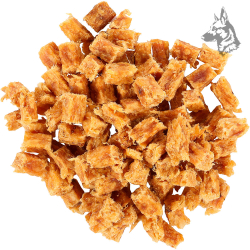 Snacks naturales de carne de ganso para perros - Cubos deshidratados ricos en proteínas, ideales como premio o refuerzo positivo