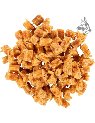 Snacks naturales de carne de ganso para perros - Cubos deshidratados ricos en proteínas, ideales como premio o refuerzo positivo