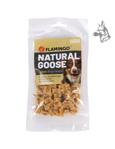 Snacks naturales de carne de ganso para perros - Cubos deshidratados ricos en proteínas, ideales como premio o refuerzo positivo 2