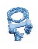 Juguete para cachorros KONG Puppy con cuerda y hueso de goma, ideal para morder y jugar al tira y afloja. Perfecto para el cambi