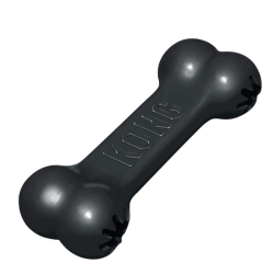 Juguete KONG Goodie Bone Extreme negro en su empaque, diseñado para mordedores fuertes 2