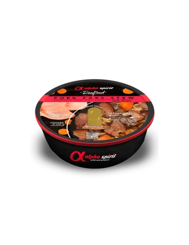 Alpha Spirit Real Food Oreja de Cerdo, comida húmeda para perros de 280 g