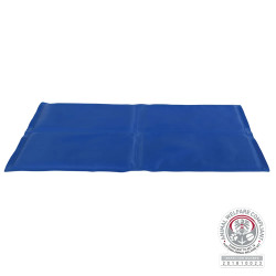 Alfombrilla refrescante azul para perros, ideal para combatir el calor en verano. Disponible en varios tamaños para todo tipo de