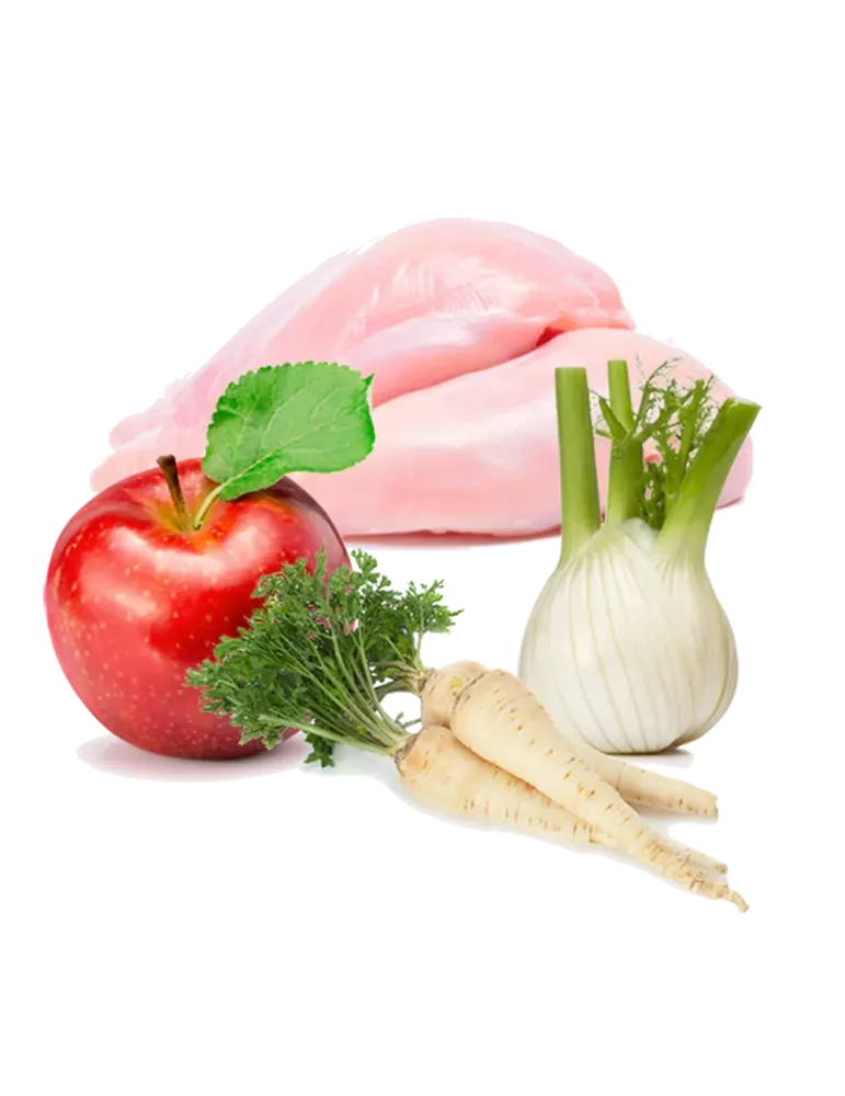 PuroMenu Festín de Pollo BIO — ingredientes de la receta de comida húmeda