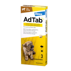 AdTab antiparasitario para perros de 1,3 a 2,5 kg con 1 comprimido masticable 2