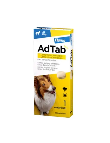 AdTab para perros grandes de 22 a 45 kg con 1 comprimido