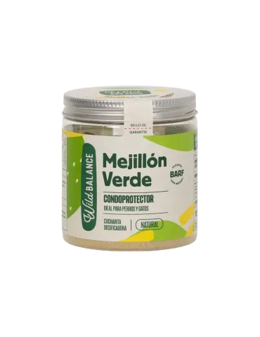 Wild Balance Mejillón de Labio Verde Liofilizado, 100 g para perros y gatos