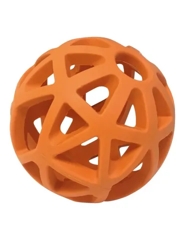 Pack de pelotas AtomBall para perros en colores surtidos – juguetes de goma con rejilla. 2