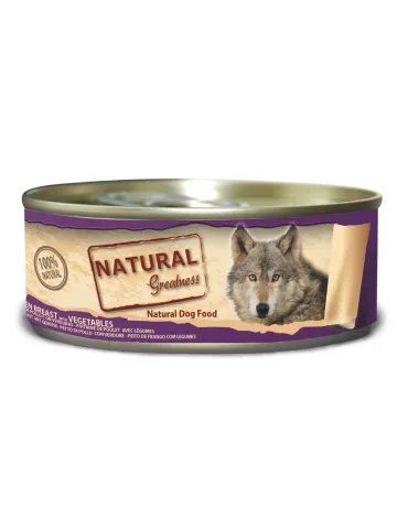 Natural Greatness Lata Pollo con Verduras - comida húmeda, 156 g