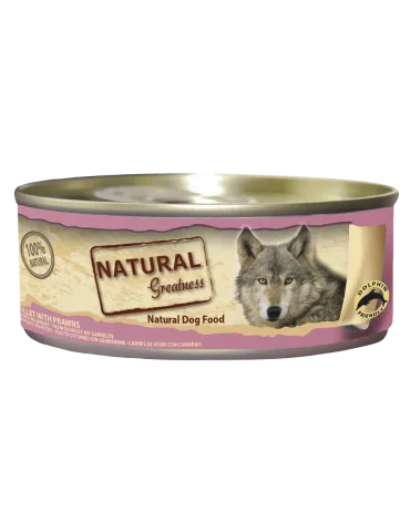 Natural Greatness Lata Filete de Atún y Gambas - comida húmeda, 156 g