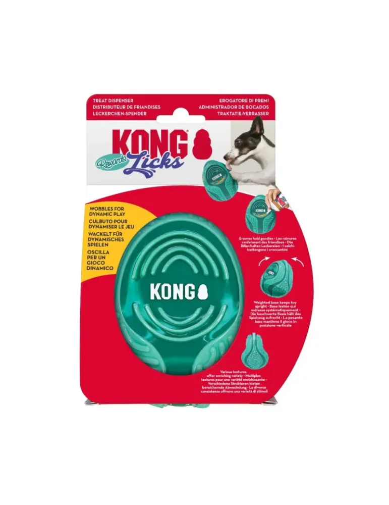 Empaque del juguete KONG Rewards Licks para perros