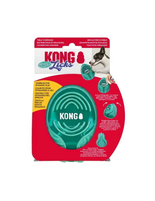 Empaque del juguete KONG Rewards Licks para perros