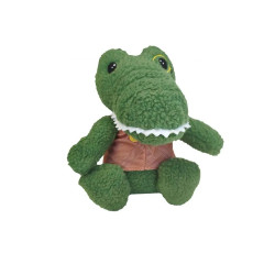 Peluche cocodrilo verde de tela suave para perros Gloria Pets 2