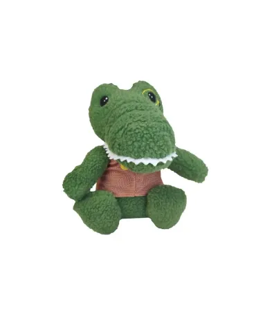 Peluche cocodrilo verde de tela suave para perros Gloria Pets 2