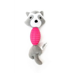 Juguete mordedor de peluche mapache Gloria Pets para perros 2