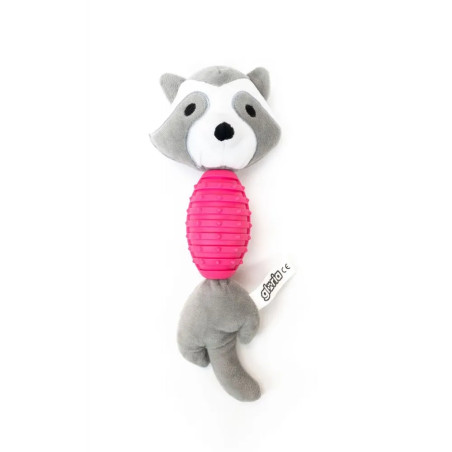 Peluche mordedor en forma de mapache Gloria Pets para perros