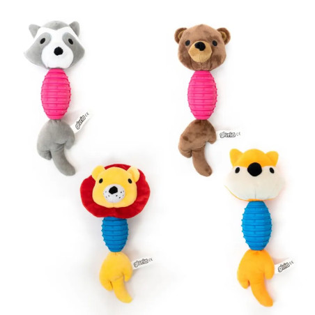 Juguetes de peluche Gloria Pets con mordedor de goma para perros