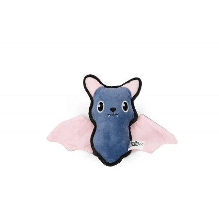 Juguete murciélago de peluche para perro o gato, azul con alas rosadas, sin packaging