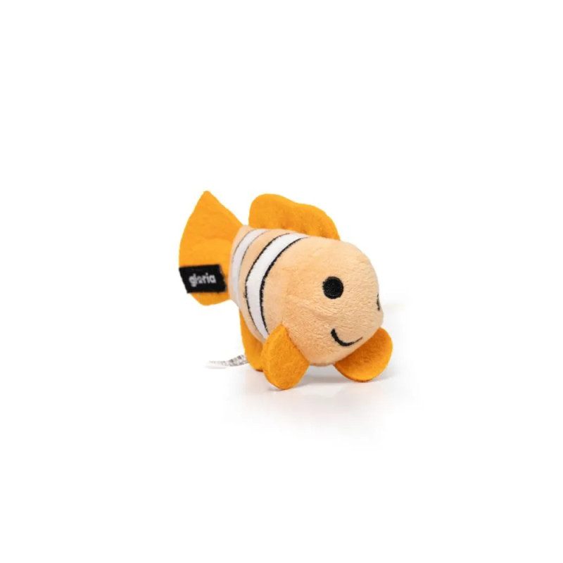 Peluche pez Gloria Oleg para perro, juguete textil con sonido, ideal para perros pequeños
