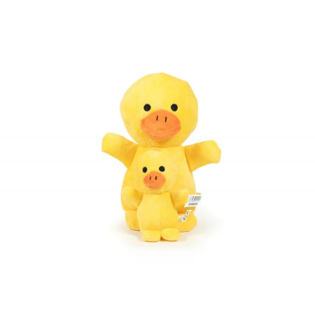 Peluche pato amarillo Gloria Pets con su cría