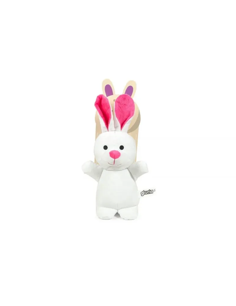 Peluche conejo blanco Gloria Pets para perros