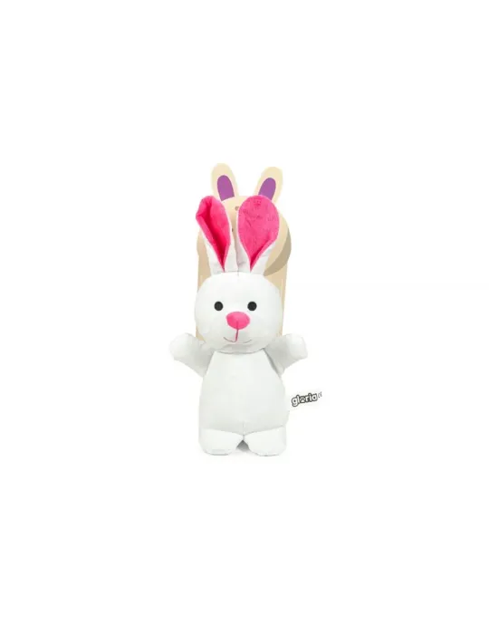 Peluche conejo blanco Gloria Pets para perros