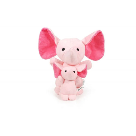 Peluche elefante rosa con bebé Gloria Pets