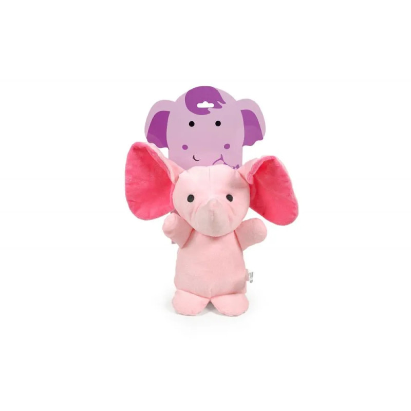 Peluche elefante rosa con bebé para perros Gloria Pets