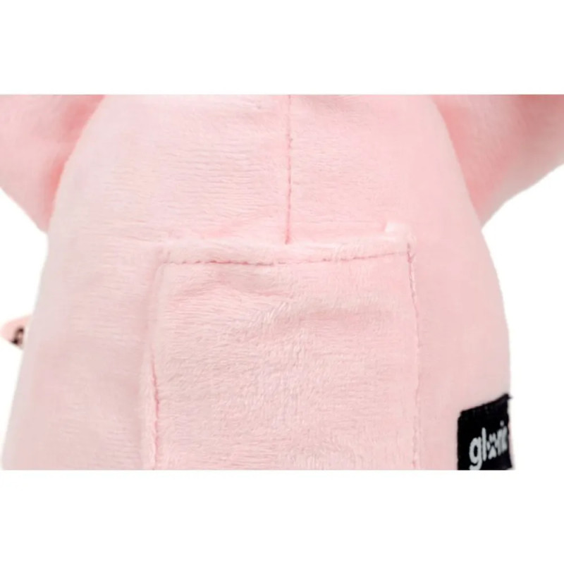 Detalle costuras peluche elefante rosa Gloria Pets