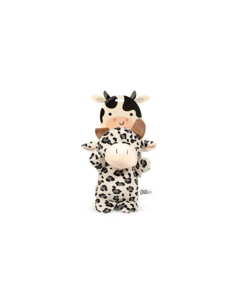 Peluche vaca Gloria Pets con empaque frontal