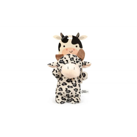 Peluche vaca Gloria Pets con empaque frontal