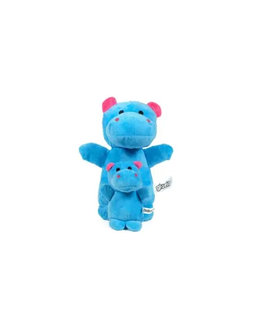 Peluche hipopótamo azul mamá y bebé Gloria Pets