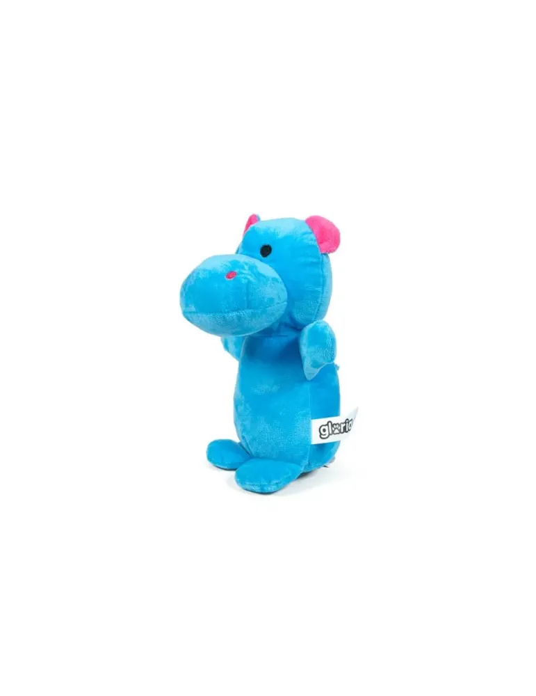 Peluche hipopótamo azul Gloria Pets vista lateral