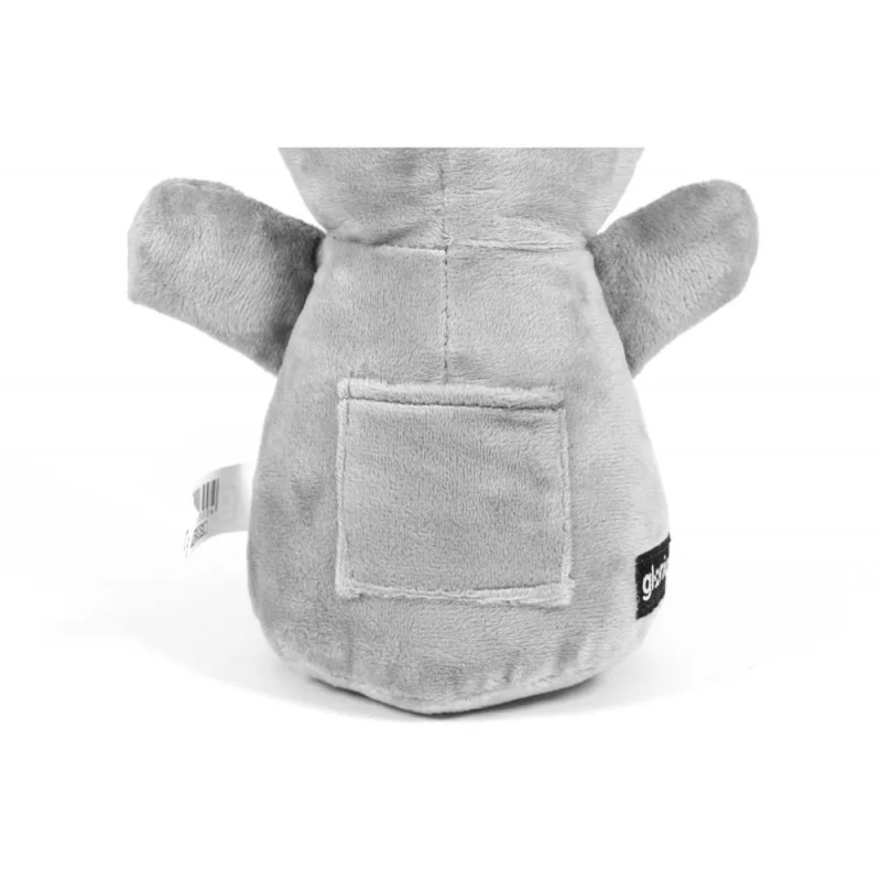 Peluche ratón gris Gloria Pets vista trasera
