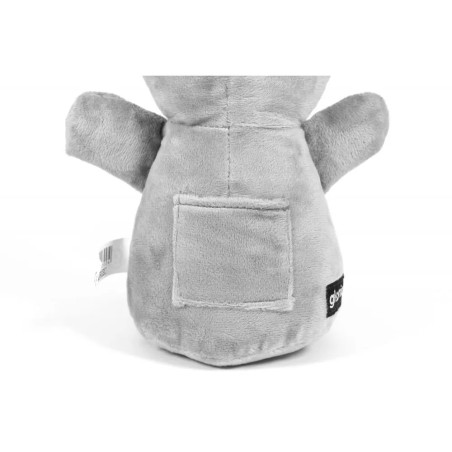 Peluche ratón gris Gloria Pets vista trasera