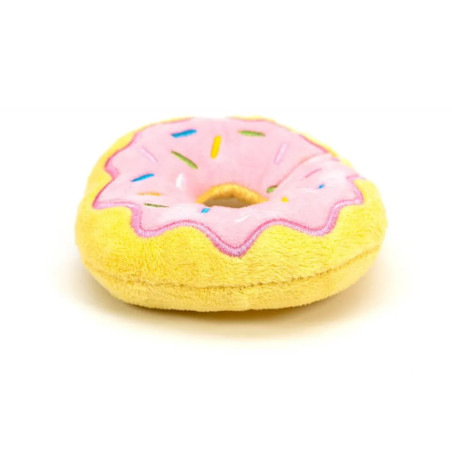Donut rosa de peluche Frosty Dognut para perros Gloria Pets vista lateral