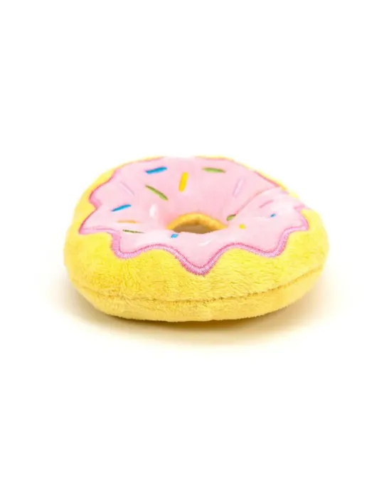 Donut rosa de peluche Frosty Dognut para perros Gloria Pets vista lateral
