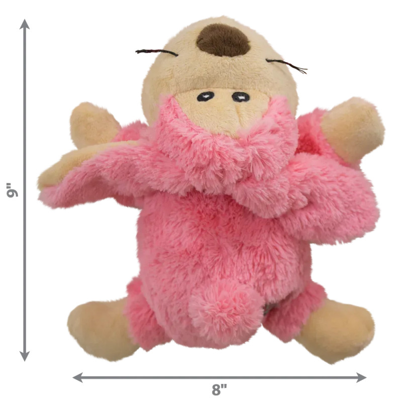 Medidas del juguete para perro KONG Cozie Pastel Conejo Rosa: 16 cm de alto y 8 cm de ancho