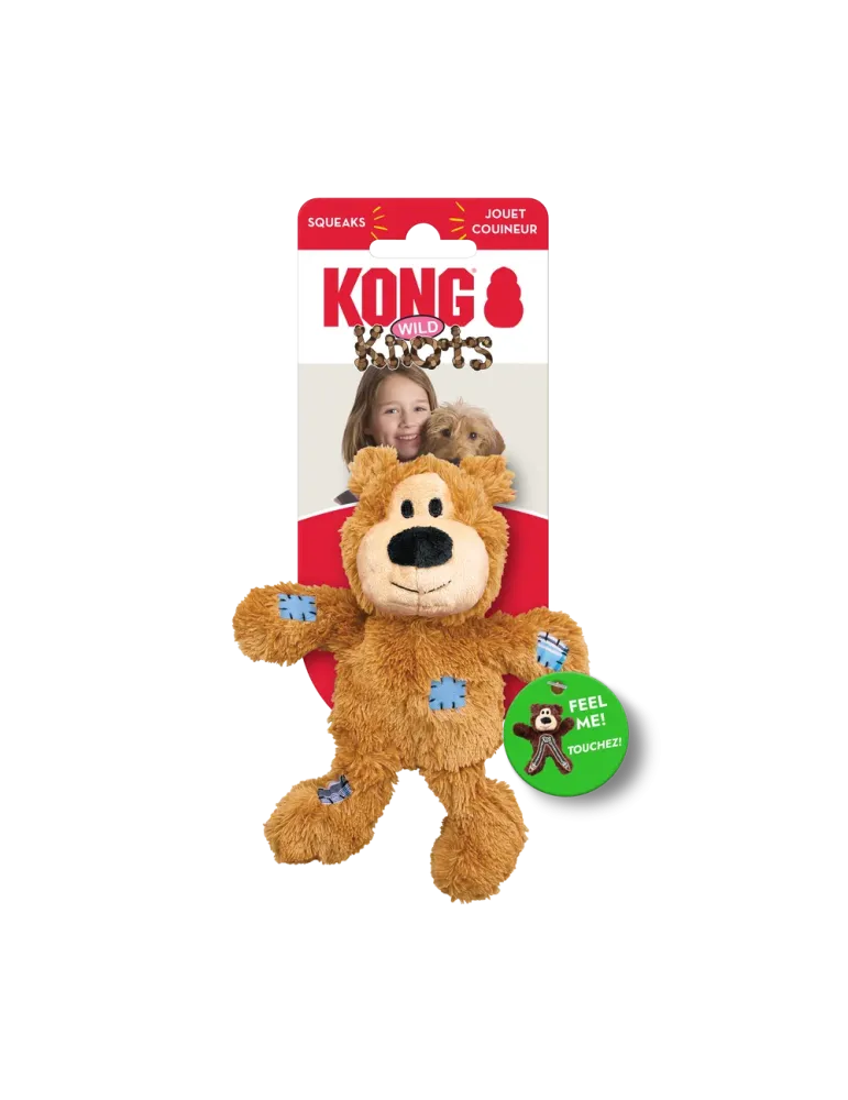 Juguete KONG Wild Knots con forma de oso de peluche para perro