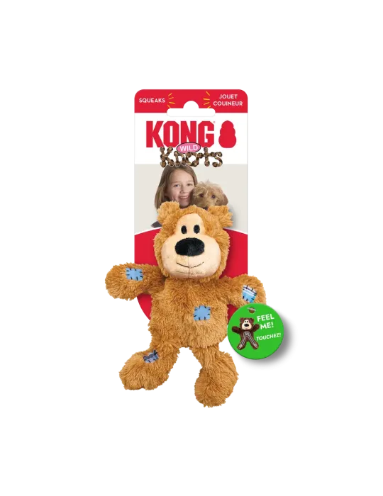 Juguete KONG Wild Knots con forma de oso de peluche para perro